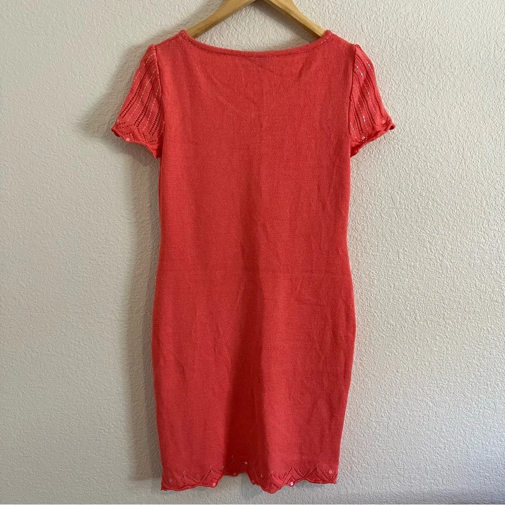 St. John Evening by Marie Gray Santana Knit Short Sleeve Sheath Dress y2k 2000s - Picture 8 of 8